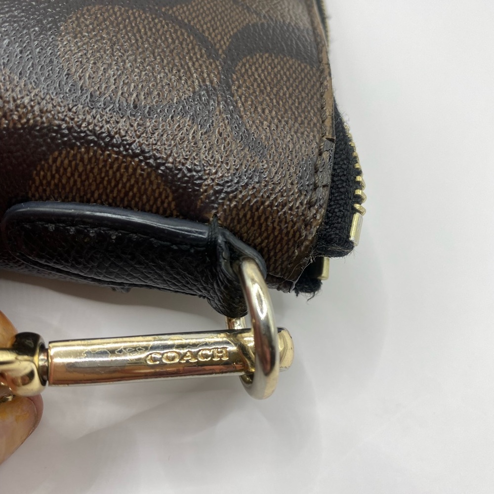 Coach Brown and Tan Signature Crossbody Bag - Picture 6 of 6